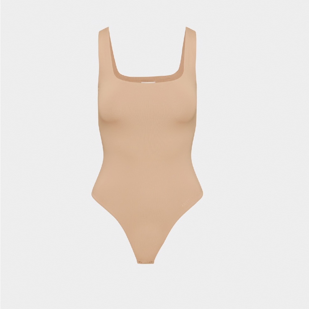 Babaton Beige Sleeveless Bodysuit
